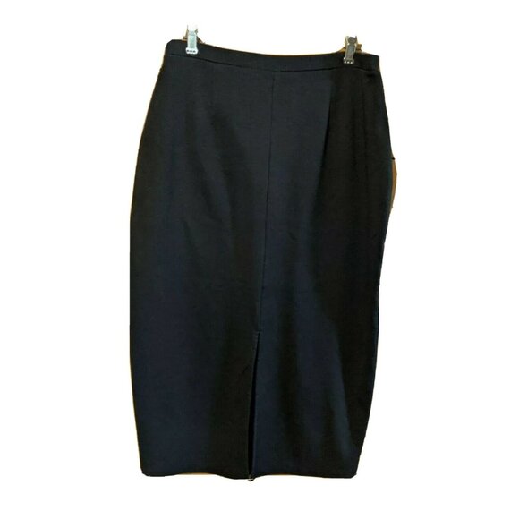 Merona Size L Large Skirt Black Stretchy Long Modest - Picture 2 of 5